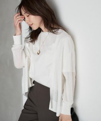 ＜UNTITLED (Women)＞【日除け・冷房対策に】コットンリネンカーディガン（２００２５９５３７１）