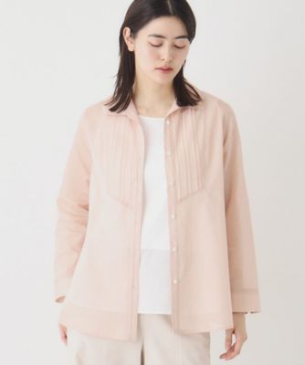 ＜CORDIER (Women)＞華やぐ艶感　エアリーストライプシャツ（２００２５９５４０２）