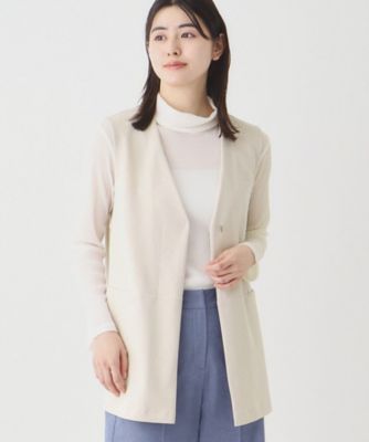 ＜CORDIER (Women)＞大人の上品レイヤードスタイル　ジャージジレ（２００２５９５４０４）