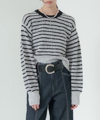 ＜GALLEST (Women)＞ファンシーヤーンボーダーニット（２００２５９５４１６）