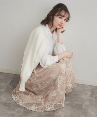 レース衿ジョーゼットブラウス（2002595568） | COUTURE