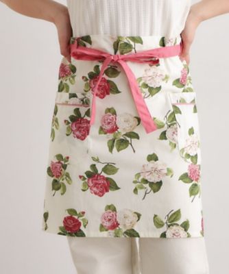 カミール柄 カフェエプロン（2002595708） | LAURA ASHLEY