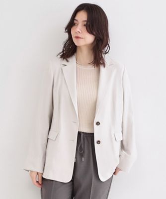 シングルテーラードジャケット【洗える／裏地なし