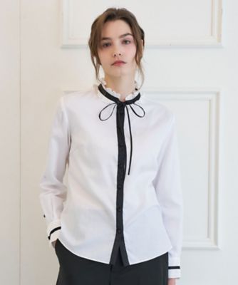 ＜DRESSTERIOR (Women)＞【ｏｔｏｎａＭＵＳＥ５月号掲載／ウォッシャブル】ボウタイブラウス（２００２５９５７６０）