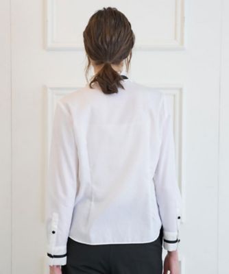 Theory ウォッシャブル ボウタイブラウス Theory luxe - theory luxe 20SS 完売 ウォッシャブル ボウタイ