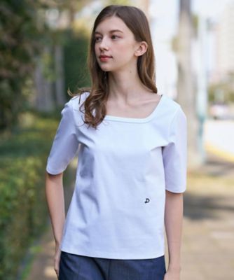 ＜DRESSTERIOR (Women)＞【接触冷感／ＵＶカット／抗菌防臭／しわ防止】ＣＯＯＬ　ＤＥＯＤＯＲＡＮＴ　ＪＥＲＳＥＹ　スクエアネックプルオーバー（２００２５９６１９９）