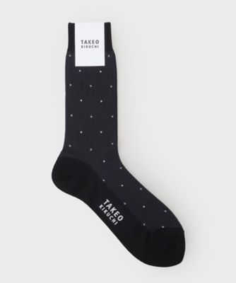 ＜TAKEO KIKUCHI (Men)＞へリンボン小花ドレスソックス（２００２５９６２１３）