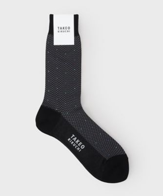 ＜TAKEO KIKUCHI (Men)＞番千鳥ドットドレスソックス（２００２５９６２１４）