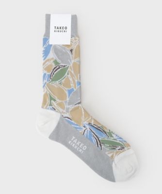 ＜TAKEO KIKUCHI (Men)＞カカオ柄ソックス（２００２５９６２１６）