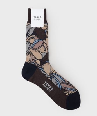カカオ柄ソックス（2002596216） | TAKEO KIKUCHI (Men