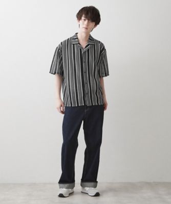 ストライプシャツ（2002596222） | Dessin (Men) /デッサン
