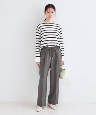 美脚ストレッチイージーワイドパンツ【洗濯機OK