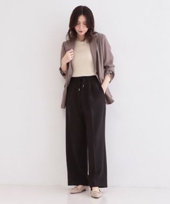 美脚ストレッチイージーワイドパンツ【洗濯機OK