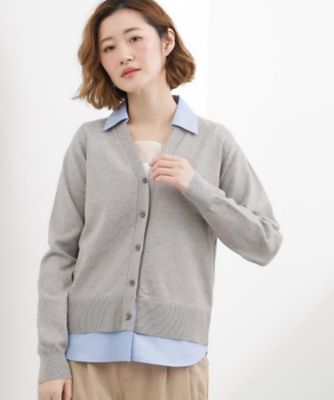 シャツドッキング ニットカーディガン（2002596280