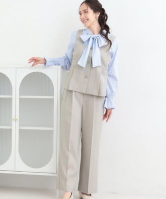 ＜SHOO LA RUE (Women)＞【２点セット／Ｓ－ＬＬ】着回し力も抜群　着るだけで決まる大人上品セットアップ（２００２５９６３３５）