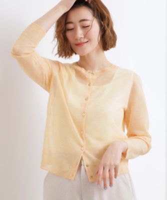 お値下げ⭐️試着のみ⭐️フォクシー 透かしロゴVネックカーディガン