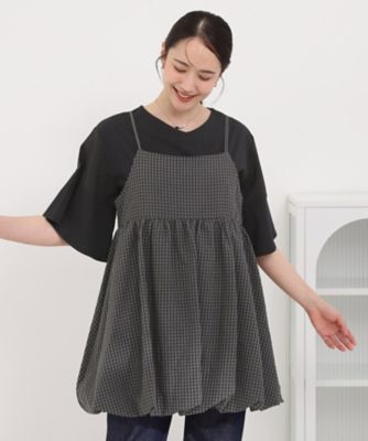 洗濯機可／体型カバー／S－LL】後ろ姿も抜かりない ギンガム