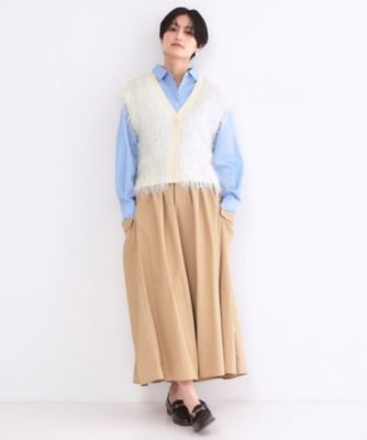 フリンジニットベスト【洗濯機OK】（2002596553