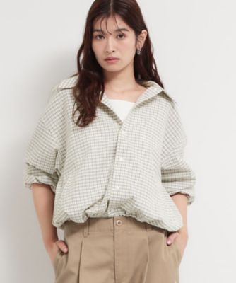 ＜THE SHOP TK (Women)＞ショート丈シャツブルゾン（２００２５９６５５５）