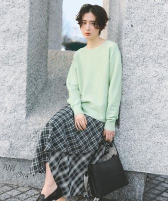 チェックアシンメトリースカート（2002596556） | THE SHOP