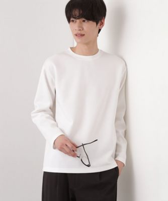 首元にさりげないアクセント】ステッチダンボールプルオーバー