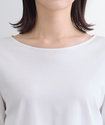 洗える／レイヤードにおすすめ】レース切り替えカットソー