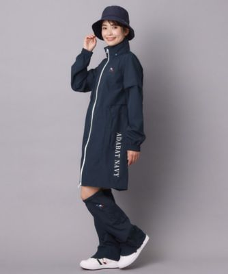 ADABAT NAVY】レッグカバー付きレインワンピース