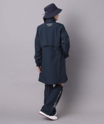 ADABAT NAVY】レッグカバー付きレインワンピース