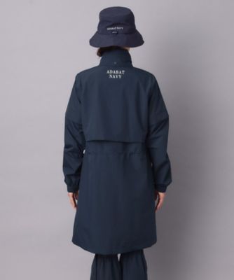 ADABAT NAVY】レッグカバー付きレインワンピース