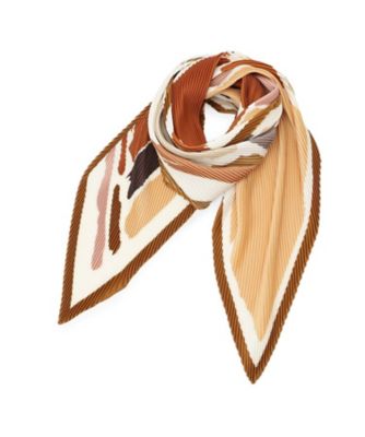 ＜COUP DE CHANCE (Women)＞【ジオメトリック柄】モプリーツスカーフ（２００２５９７０９９）