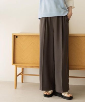 ＜OPAQUE.CLIP (Women)＞美脚ストレッチイージーワイドパンツ／セットアップ対応可【洗濯機ＯＫ／防シワ加工】《ＳＳ～ＬＬ／５ｃｏｌ》（２００２５９７８０３）