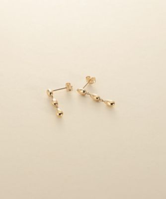 ＜COCOHNIK ONKITSCH (Women)＞◆Ｋ１０ホロウトリプルペアシェイプピアス（２００２５９８１４０）
