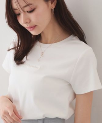 UVケア／接触冷感】フロントロゴ刺繍Tシャツ《洗濯機OK／S－3L