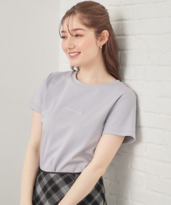 UVケア／接触冷感】フロントロゴ刺繍Tシャツ《洗濯機OK／S－3L