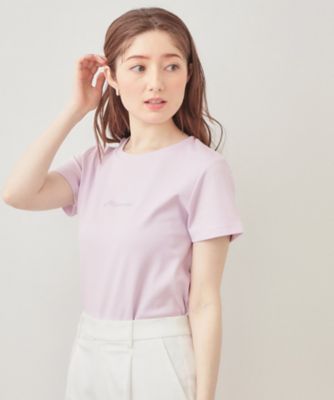 UVケア／接触冷感】フロントロゴ刺繍Tシャツ《洗濯機OK／S－3L