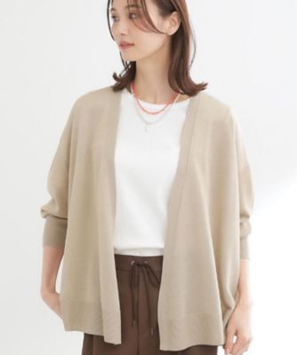 【定価18,700円】コットンリネン 着流し カーディガン S 冷房対策に◎】すっきり見え着流しカーディガン（2002598306