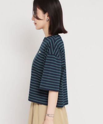 ワンポイント刺繍マルチボーダーTee（2002598741） | THE
