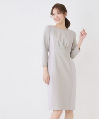 手洗い可／日本製】異素材組み合わせワンピース（2002598792