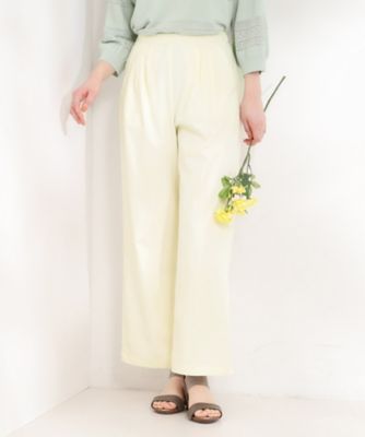 ＜SHOO LA RUE (Women)＞【洗濯機可／Ｓ－ＬＬ】ツータックでウエスト回りをすっきり見せるワイドパンツ（２００２５９９４８２）