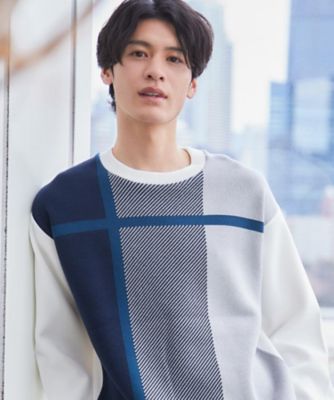 チェック柄ダンボール スウェット 洗濯機OK（2002599594