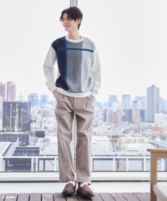 チェック柄ダンボール スウェット 洗濯機OK（2002599594