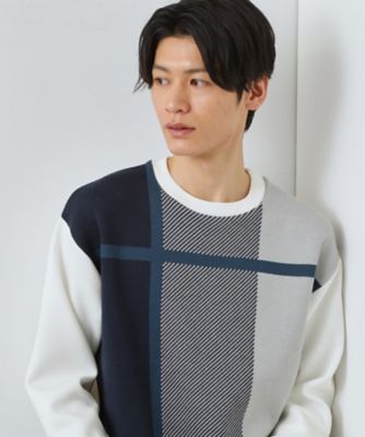 チェック柄ダンボール スウェット 洗濯機OK（2002599594