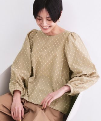 machatt メタリックパフブラウス（ゴールド machatt メタリックパフスリーブブラウスの通販はau PAY マーケット