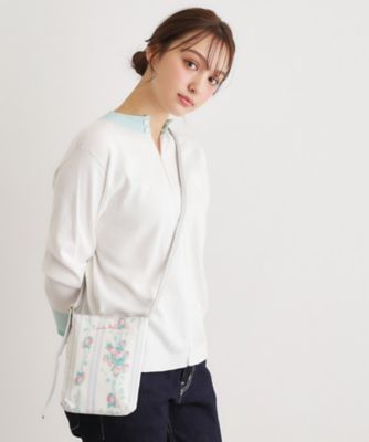 ＜LAURA ASHLEY＞ロザリーナ　ストライプ柄　ミニ　ショルダー（２００２５９９８８０）