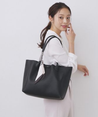 ＜index (Women)＞ストライプスカーフ付きトートバッグ【Ａ４サイズ】（２００２５９９８８４）