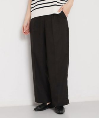 ＜THE SHOP TK (Women)＞【ＸＳ－ＸＬ／洗える】オン・オフ問わずきれいに決まる　麻調ワイドパンツ（２００２５９９９７８）