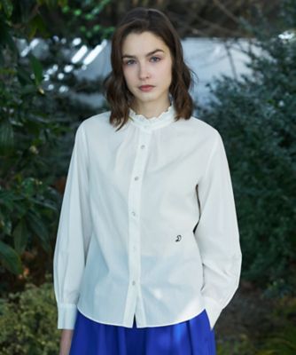 スタンドフリルネックブラウス（2002600024） | DRESSTERIOR