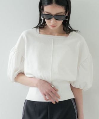 ドッキングパフスリーブニット（2002600033） | GALLEST