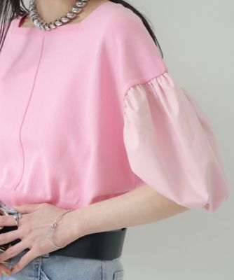 ドッキングパフスリーブニット（2002600033） | GALLEST