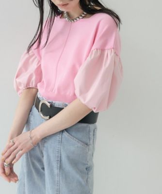 ドッキングパフスリーブニット（2002600033） | GALLEST